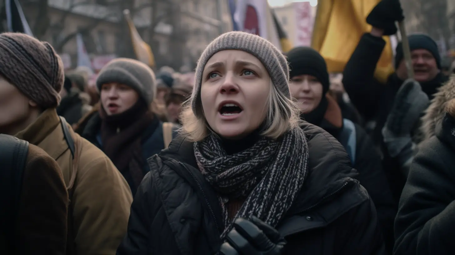 People are marching for equal rights for men, women and other genders in Ukraine