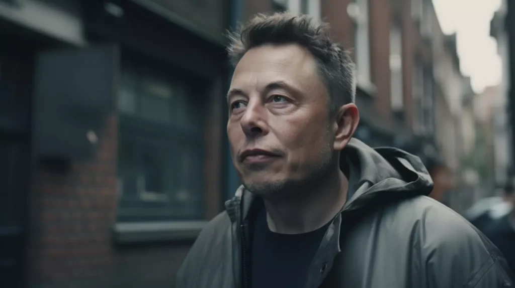 1990s' street style, Elon Musk wearing homeless apparel, Amsterdam