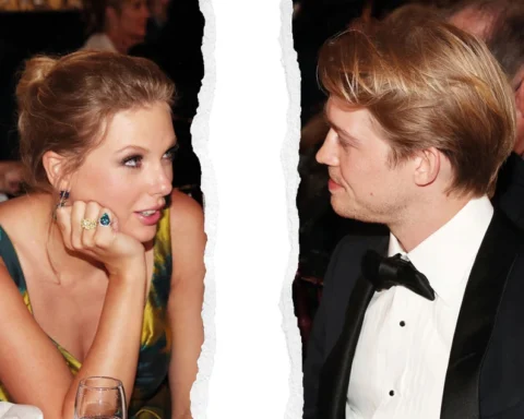 Taylor Swift and Joe Alwyn at the ceremony