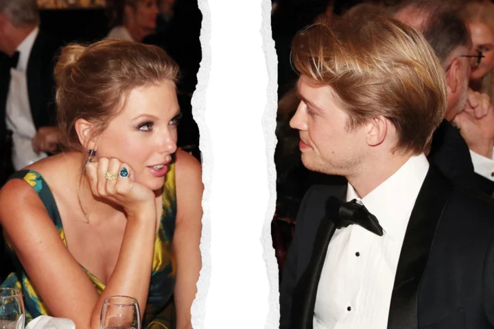 Taylor Swift and Joe Alwyn at the ceremony