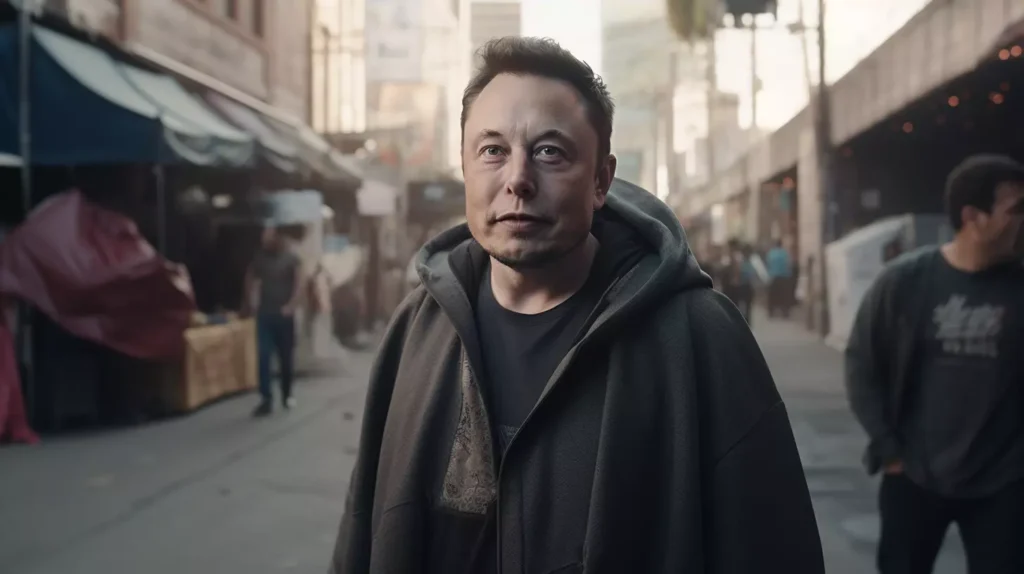 2010s' street style, Elon Musk wearing homeless apparel, Los Angeles