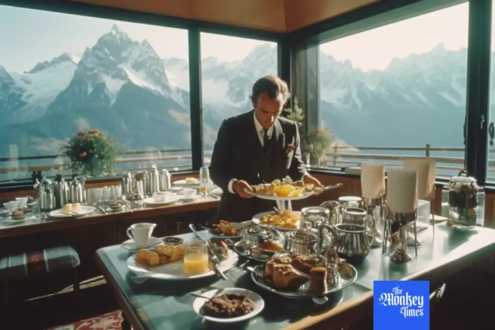 Breakfast in Bavarian hotel