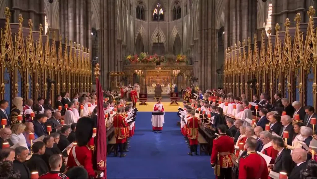 Westminster Abbey during the Ceremony