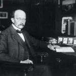 Max Planck is in his office